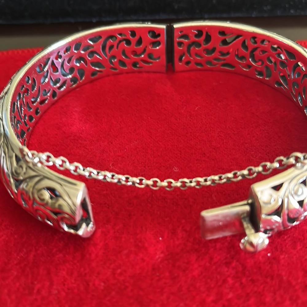 Silpada Sterling Silver Hinged Bangle - image 4